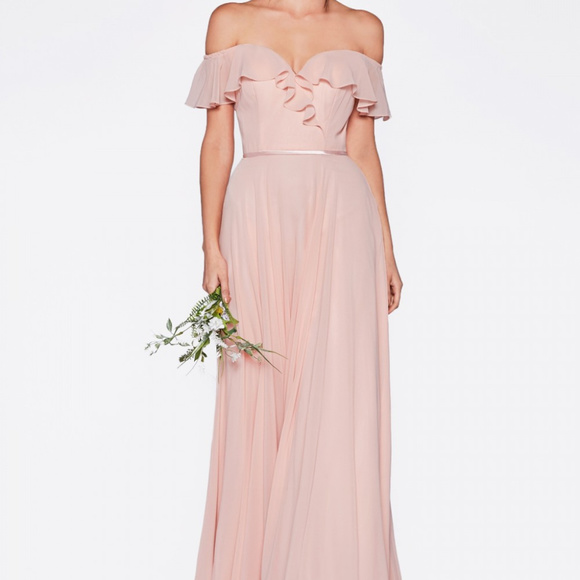 Cinderella's Closet Dresses & Skirts - Peach Sweetheart Evening Long Dress